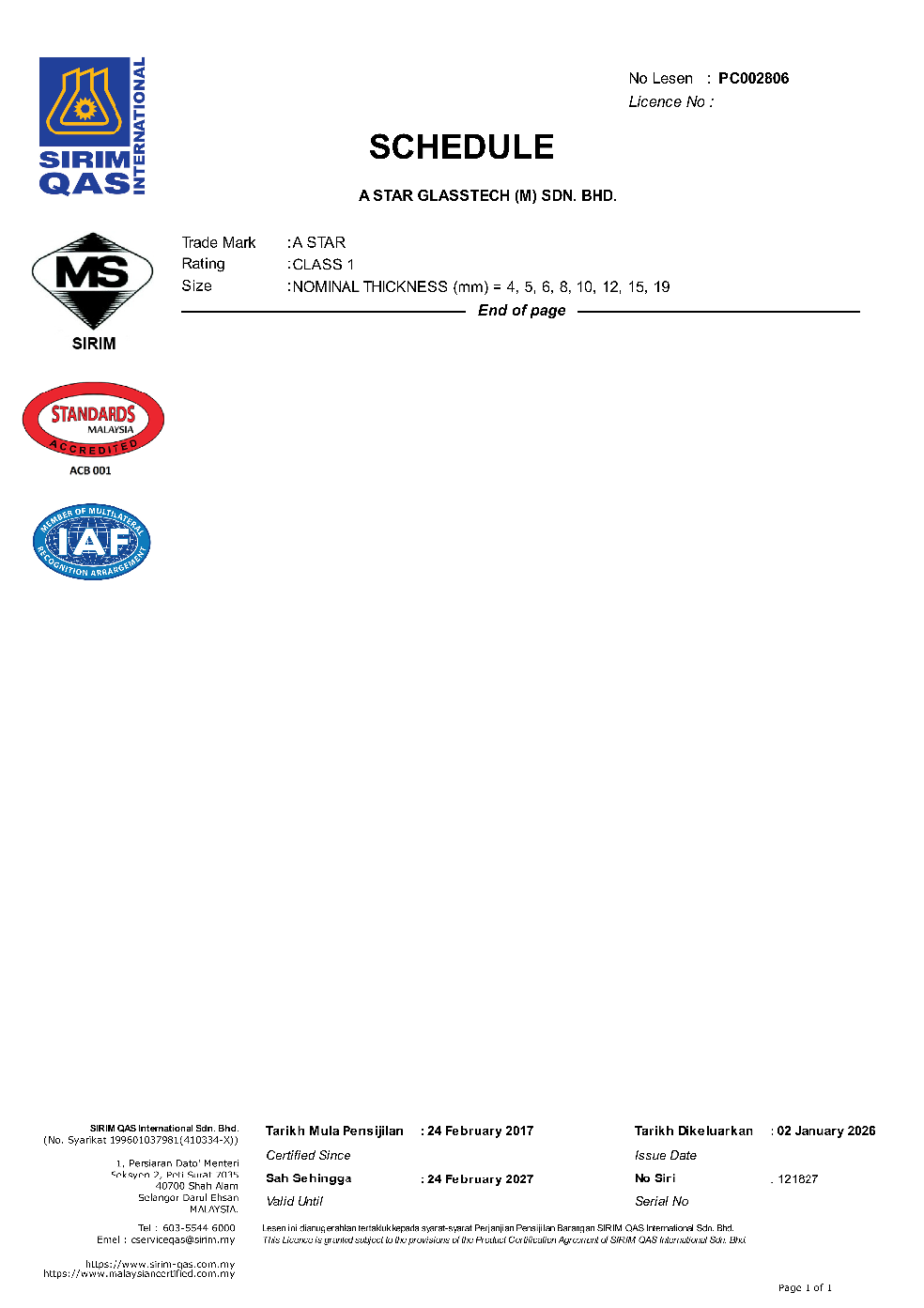 Certificate 4