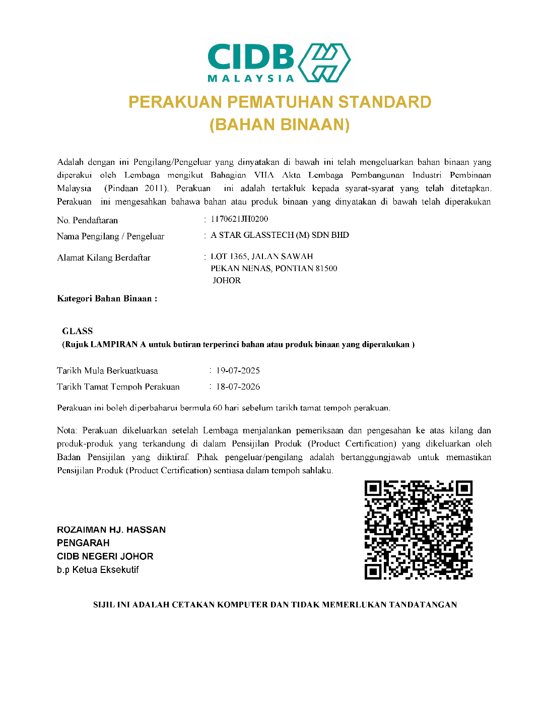 Certificate 8